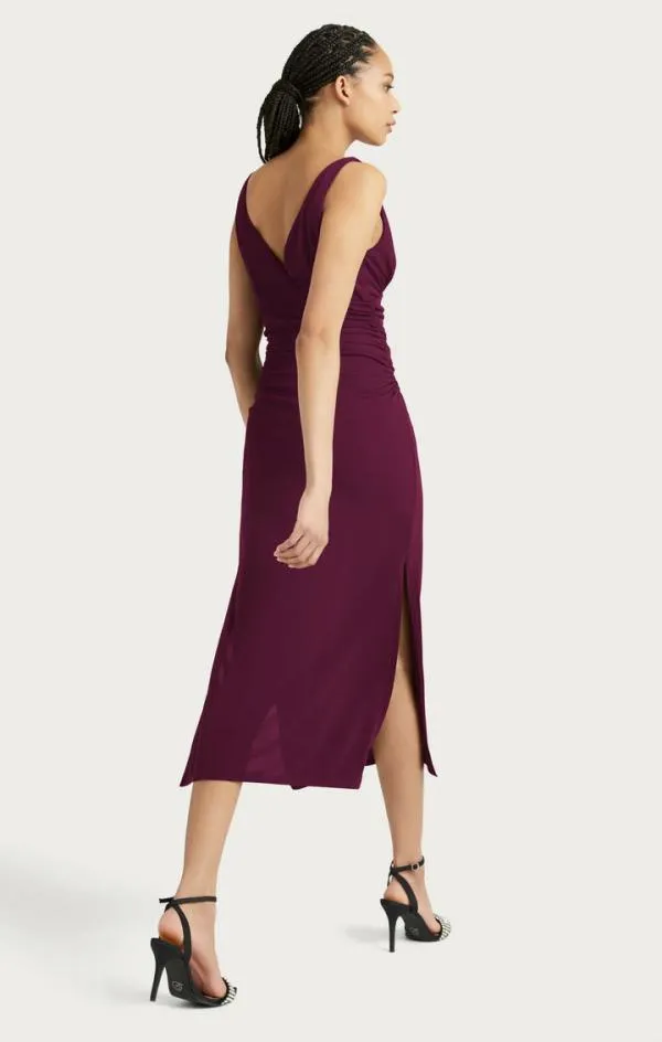 Cinq Sept Lacey Dress Dark Fig Women Midi