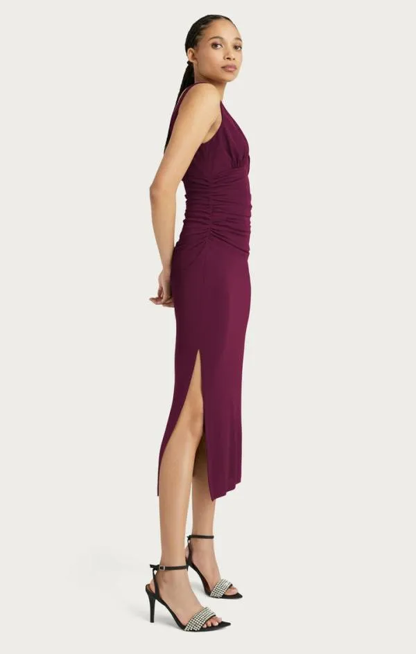 Cinq Sept Lacey Dress Dark Fig Women Midi