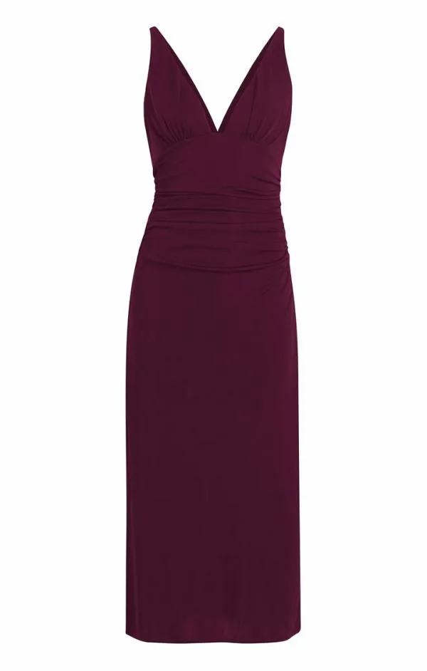 Cinq Sept Lacey Dress Dark Fig Women Midi