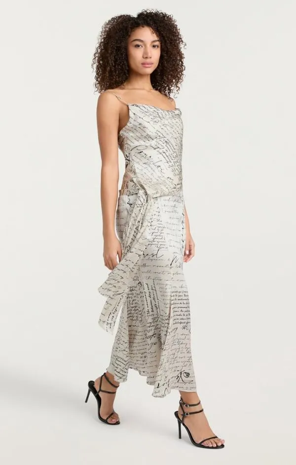 Cinq Sept Mon Amour Milana Dress Ivory Multi Women Midi