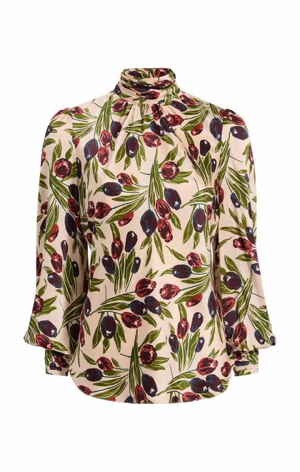 Cinq Sept Tulip Jem Top Pearl Multi Women Long Sleeve Tops
