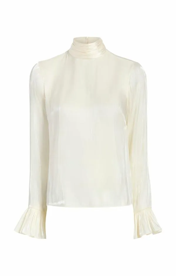 Cinq Sept Turner Top Ivory Women Long Sleeve Tops