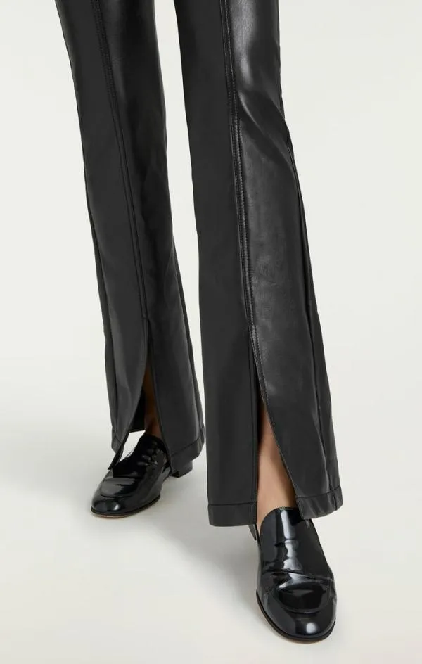 Cinq Sept Vegan Leather Shanis Pant Black Women Pants