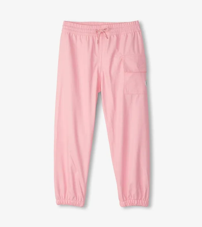 Classic Pink Kids Rain Pants Hatley