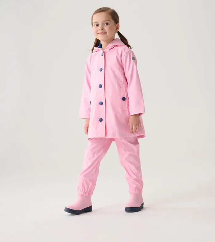 Classic Pink Kids Rain Pants Hatley