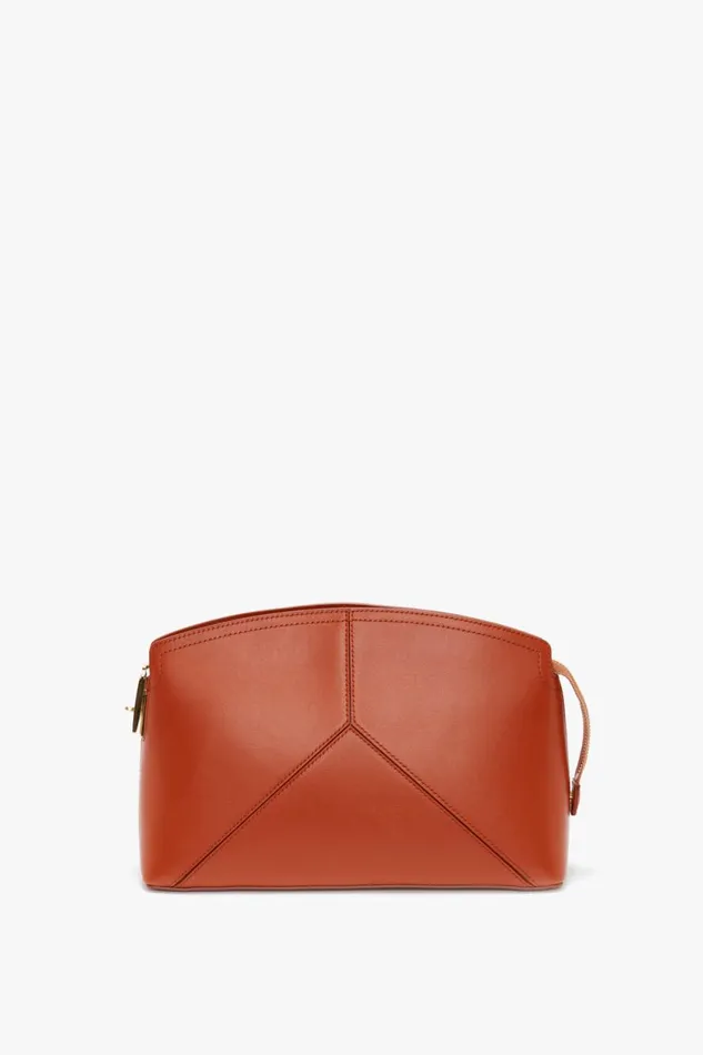 Clutches Women Victoria Beckham Victoria Clutch Bag In Tan Leather