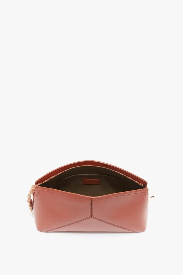 Clutches Women Victoria Beckham Victoria Clutch Bag In Tan Leather