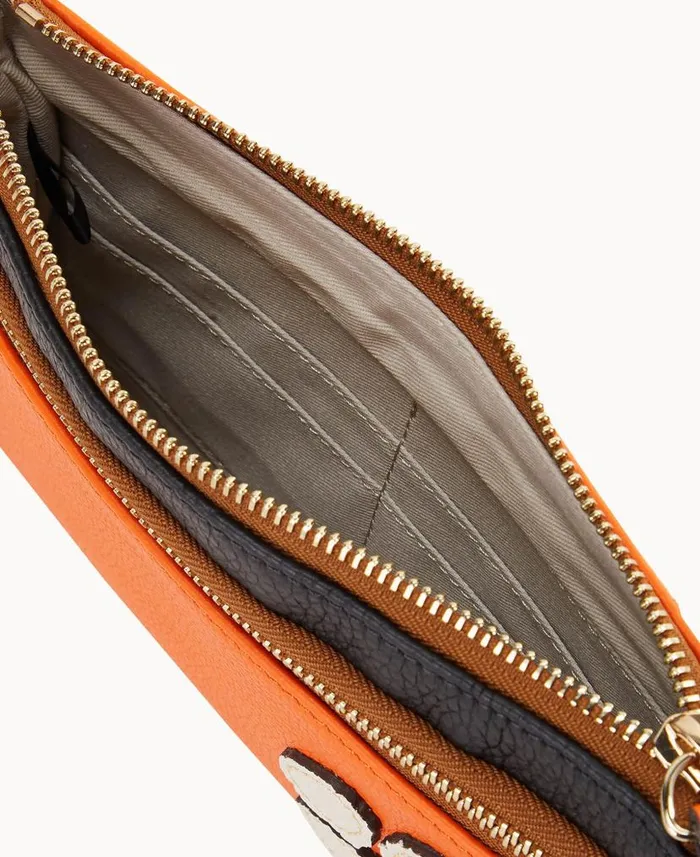 Collegiate Clemson Double Zip Wristlet Clemson ManWoman Dooney and Bourke Wallets Collegiate Clemson Double Zip Wristlet Clemson ManWoman Dooney and Bourke Wallets