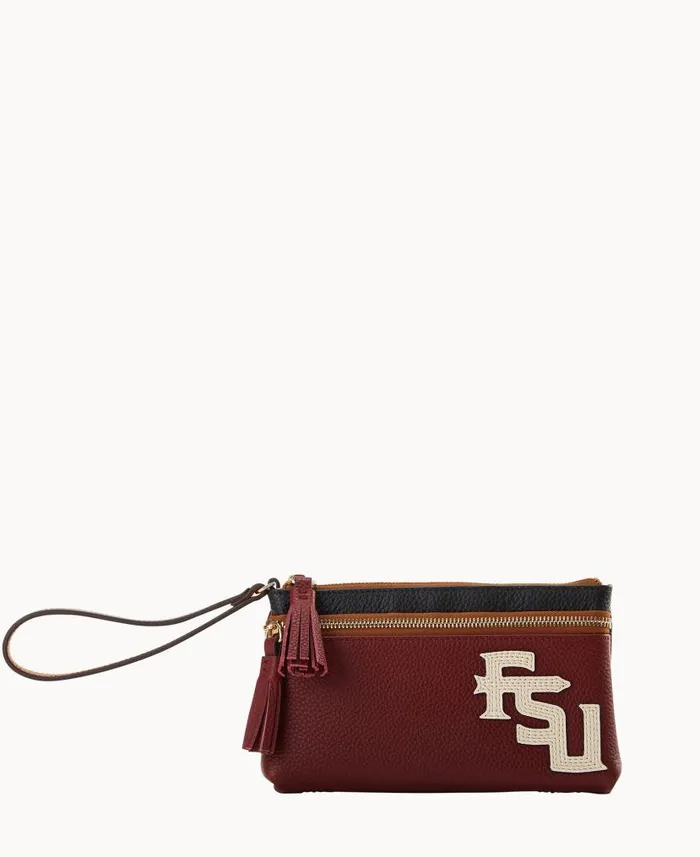 Collegiate Florida State Double Zip Wristlet Florida State ManWoman Dooney and Bourke Wallets Collegiate Florida State Double Zip Wristlet Florida State ManWoman Dooney and Bourke Wallets