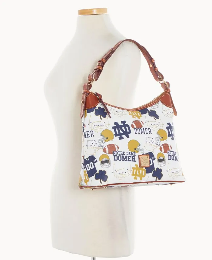Collegiate University Of Notre Dame Hobo Notre Dame Woman Dooney and Bourke Shoulder Bags Collegiate University Of Notre Dame Hobo Notre Dame Woman Dooney and Bourke Shoulder Bags