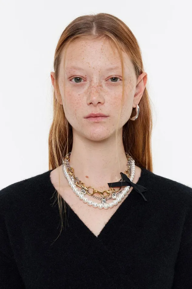 Collier Chanes Textur Et Perles Dor Multi Antique Gold Women Bimba Y Lola Jewelry Collier Chanes Textur Et Perles Dor Multi Antique Gold Women Bimba Y Lola Jewelry