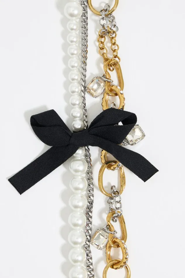 Collier Chanes Textur Et Perles Dor Multi Antique Gold Women Bimba Y Lola Jewelry Collier Chanes Textur Et Perles Dor Multi Antique Gold Women Bimba Y Lola Jewelry