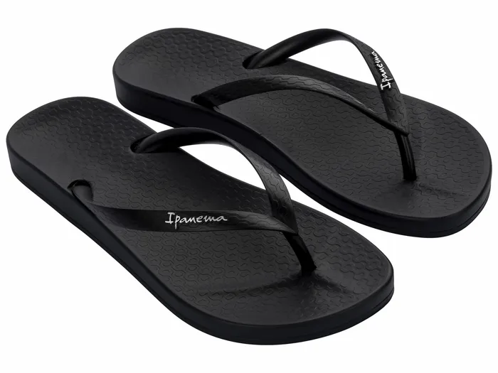 COLOURS FEM BLACK Women Flat Sandals NOVO Shoes