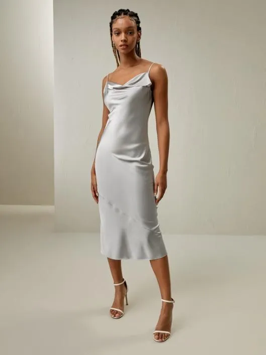 Cowl Neck Dress 8211 Luxurious 100 Silk Dresses Women Jumpsuits Lilysilk Dresses