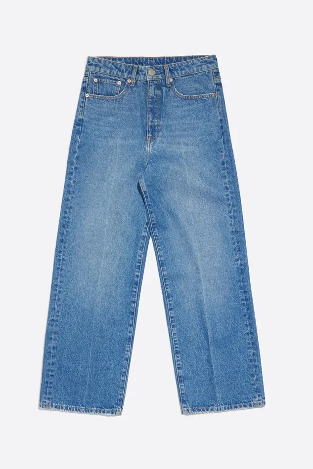 CULOTTE 8211 Blue High Rise Jeans Medium Denim Blue Women Bimba Y Lola Trousers