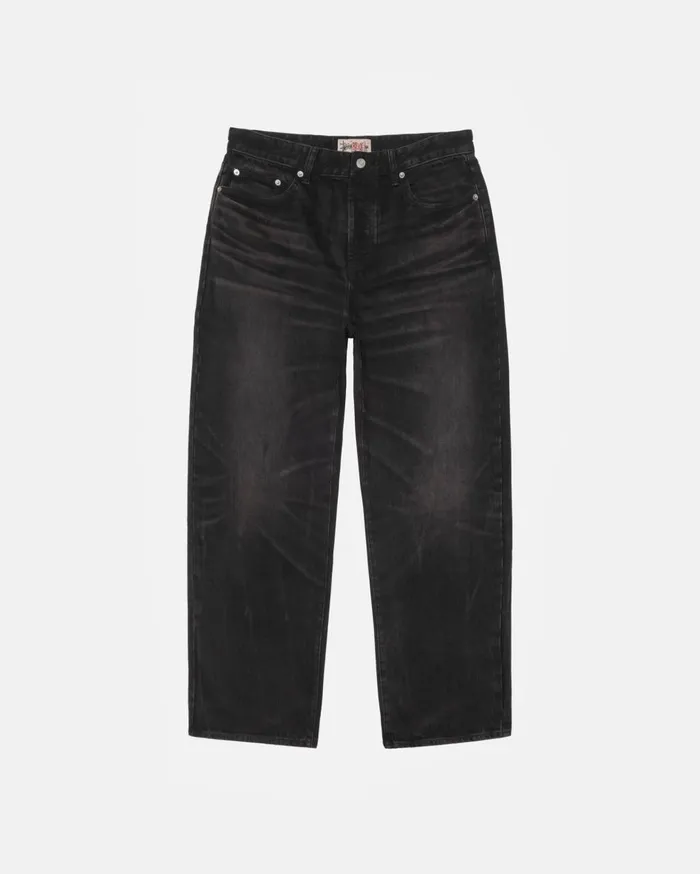 Denim MenWomen Stussy BIG OL039 JEAN VINTAGE WASH DENIM