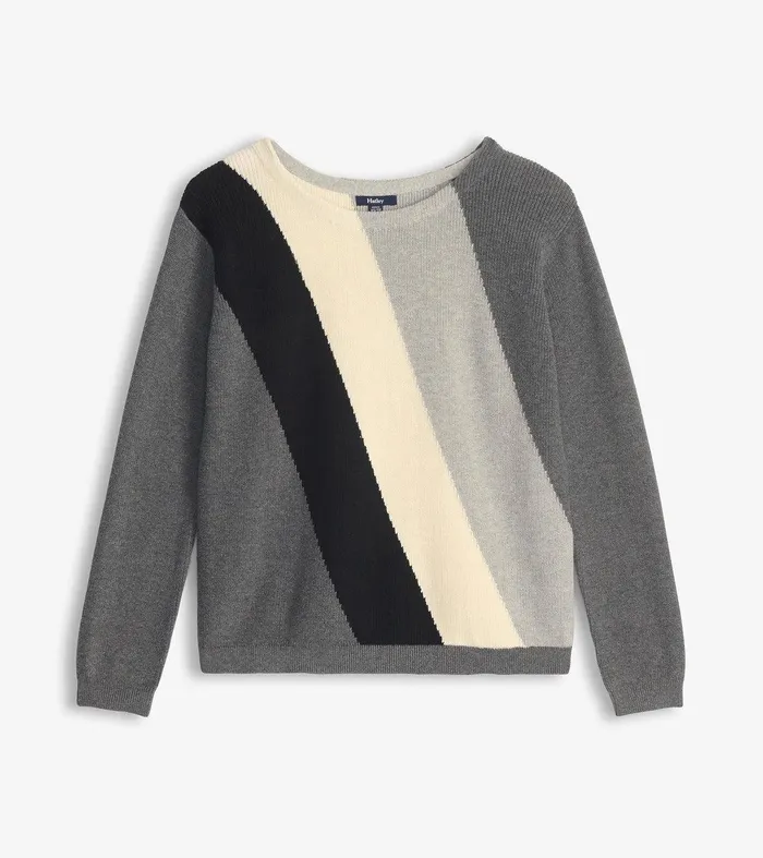 Devon Sweater 8211 Diagonal Stripes Hatley