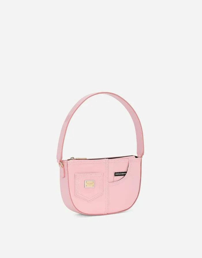 Dolce and Gabbana Accessories Children Patent Leather DG Girlie Shoulder Bag Pink Dolce and Gabbana Accessories Children Patent Leather DG Girlie Shoulder Bag Pink