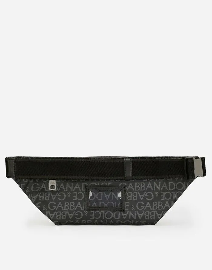 Dolce and Gabbana Backpacks And Fanny Packs Men Small Coated Jacquard Belt Bag Multicolor Dolce and Gabbana Backpacks And Fanny Packs Men Small Coated Jacquard Belt Bag Multicolor