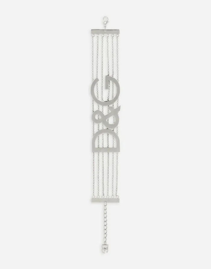 Dolce and Gabbana Bijoux Women KIM DOLCEandGABBANA Semirigid DandG Multichain Choker Silver Dolce and Gabbana Bijoux Women KIM DOLCEandGABBANA Semirigid DandG Multichain Choker Silver