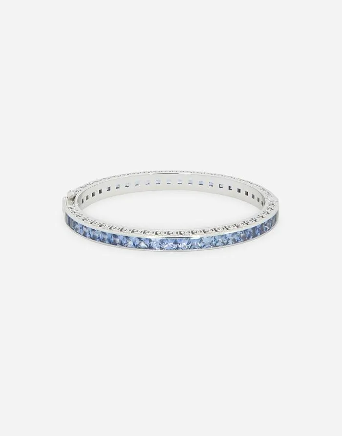 Dolce and Gabbana Bracelets Women Anna Bracelet In White Gold 18kt With Blue Sapphires White Dolce and Gabbana Bracelets Women Anna Bracelet In White Gold 18kt With Blue Sapphires White