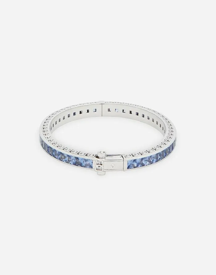 Dolce and Gabbana Bracelets Women Anna Bracelet In White Gold 18kt With Blue Sapphires White Dolce and Gabbana Bracelets Women Anna Bracelet In White Gold 18kt With Blue Sapphires White