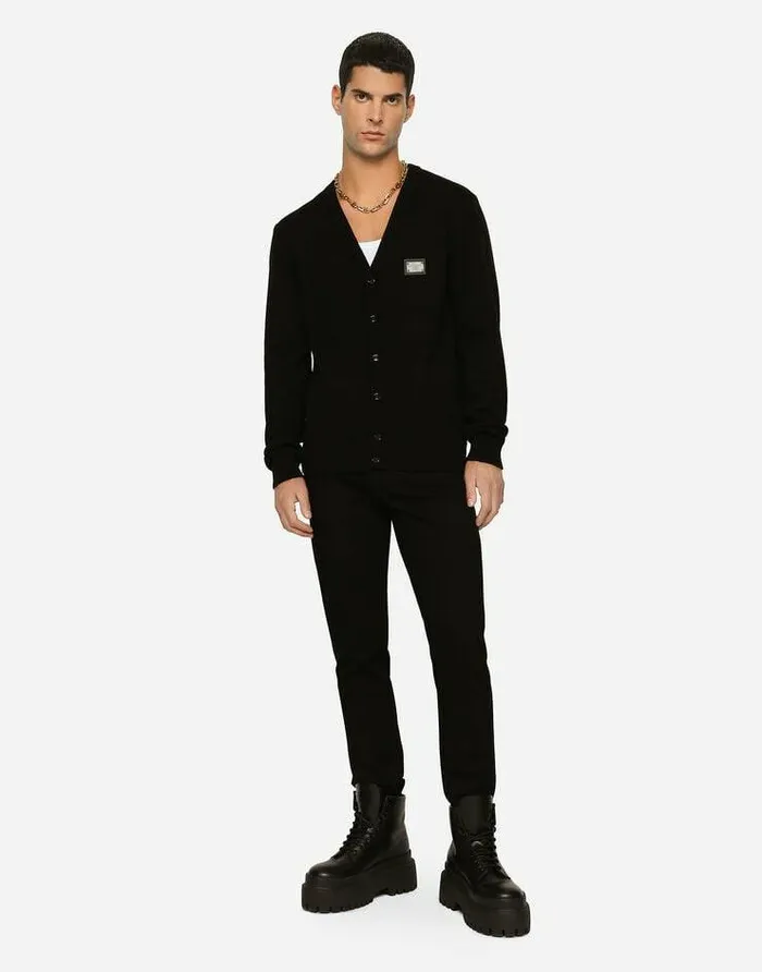 Dolce and Gabbana Denim Men Washed Black Slimfit Stretch Jeans Multicolor Dolce and Gabbana Denim Men Washed Black Slimfit Stretch Jeans Multicolor