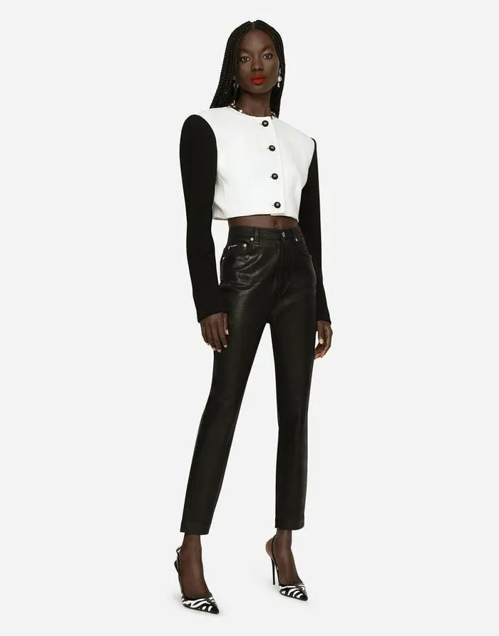 Dolce and Gabbana Denim Women Coated Denim Grace Jeans Multicolor Dolce and Gabbana Denim Women Coated Denim Grace Jeans Multicolor