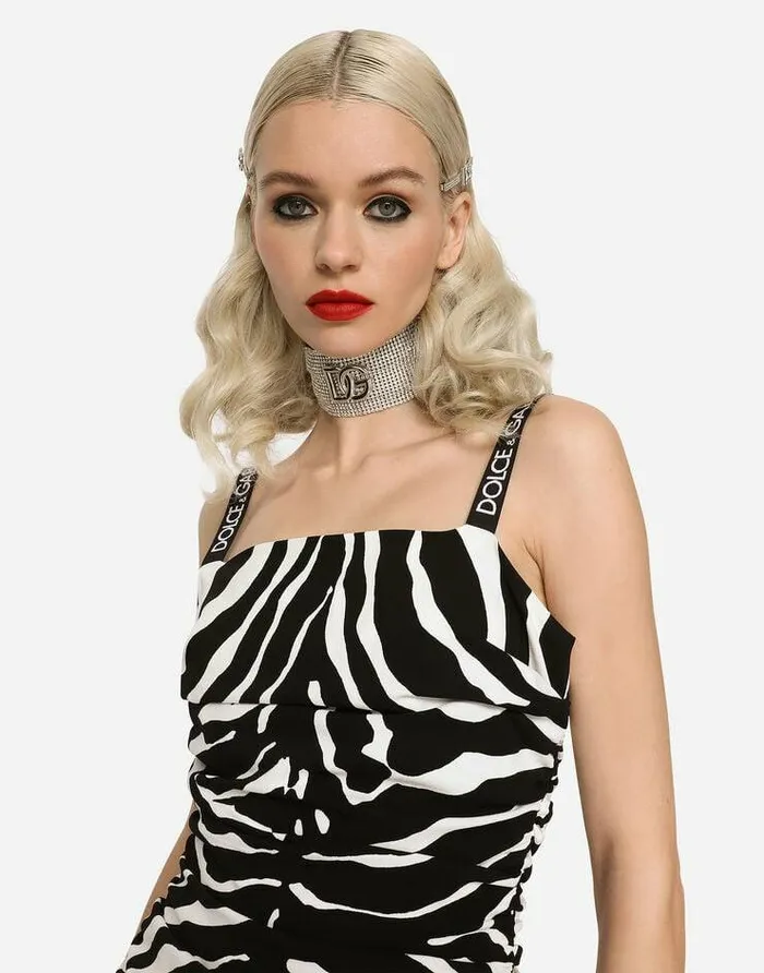 Dolce and Gabbana Dresses Women Short Zebraprint Cady Dress Animal Print Dolce and Gabbana Dresses Women Short Zebraprint Cady Dress Animal Print
