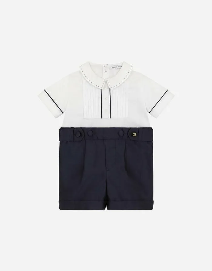 Dolce and Gabbana Gift Sets And Babygrows Children Silk Shantung And Poplin Onesie Multicolor Dolce and Gabbana Gift Sets And Babygrows Children Silk Shantung And Poplin Onesie Multicolor