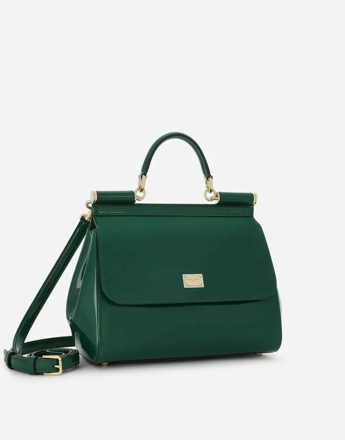 Dolce and Gabbana Handbags Women Large Sicily Handbag Green Dolce and Gabbana Handbags Women Large Sicily Handbag Green