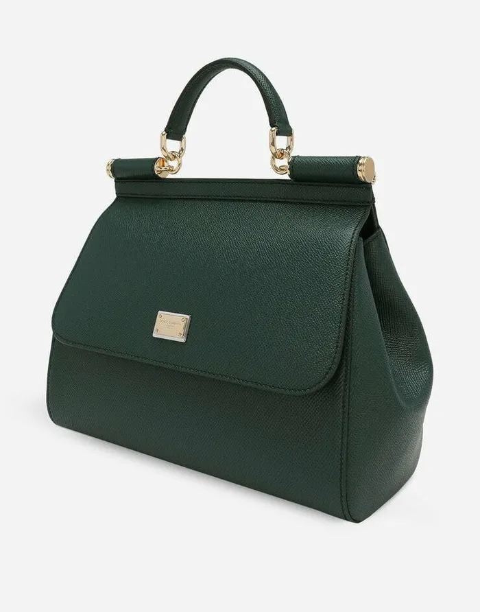 Dolce and Gabbana Handbags Women Large Sicily Handbag Green Dolce and Gabbana Handbags Women Large Sicily Handbag Green
