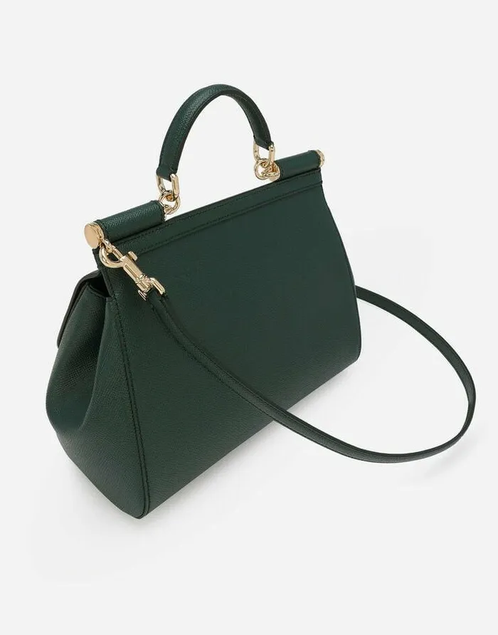 Dolce and Gabbana Handbags Women Large Sicily Handbag Green Dolce and Gabbana Handbags Women Large Sicily Handbag Green