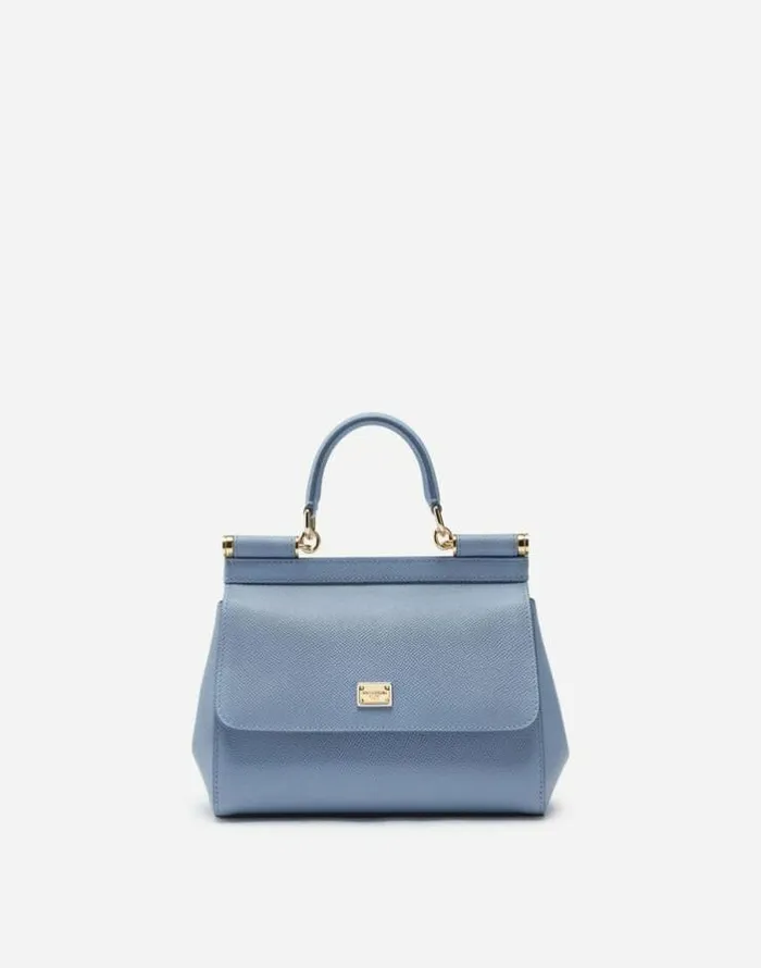Dolce and Gabbana Handbags Women Medium Sicily Handbag Azure