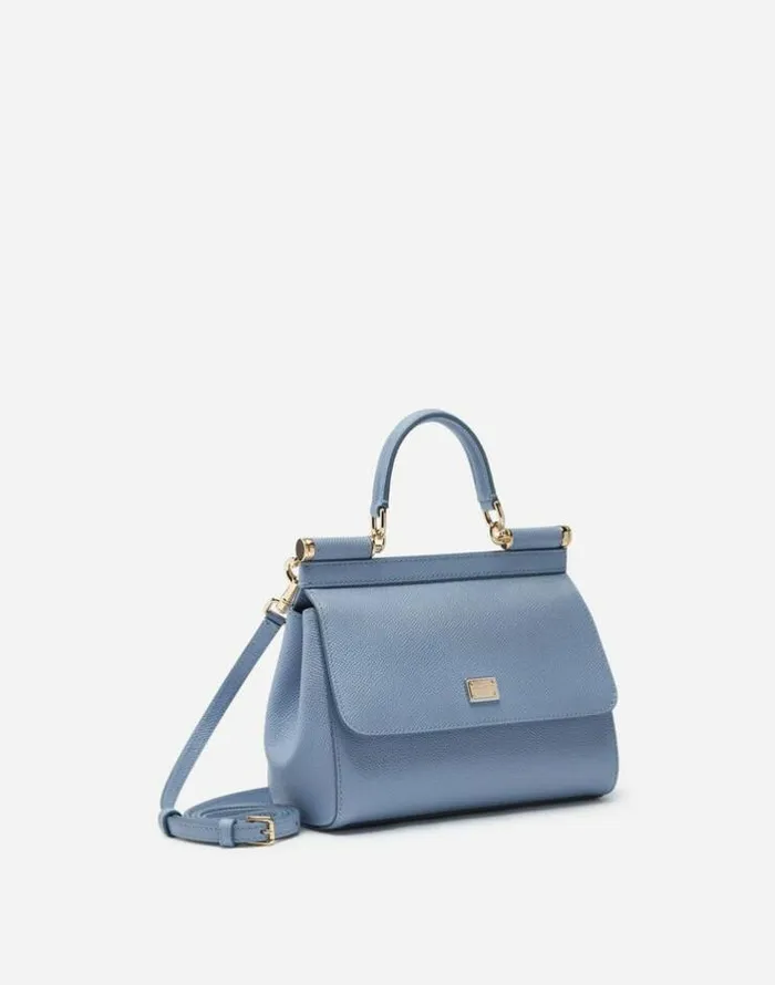 Dolce and Gabbana Handbags Women Medium Sicily Handbag Azure Dolce and Gabbana Handbags Women Medium Sicily Handbag Azure