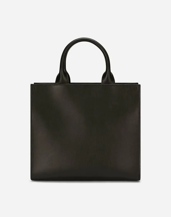 Dolce and Gabbana Handbags Women Small Calfskin DG Daily Shopper Black