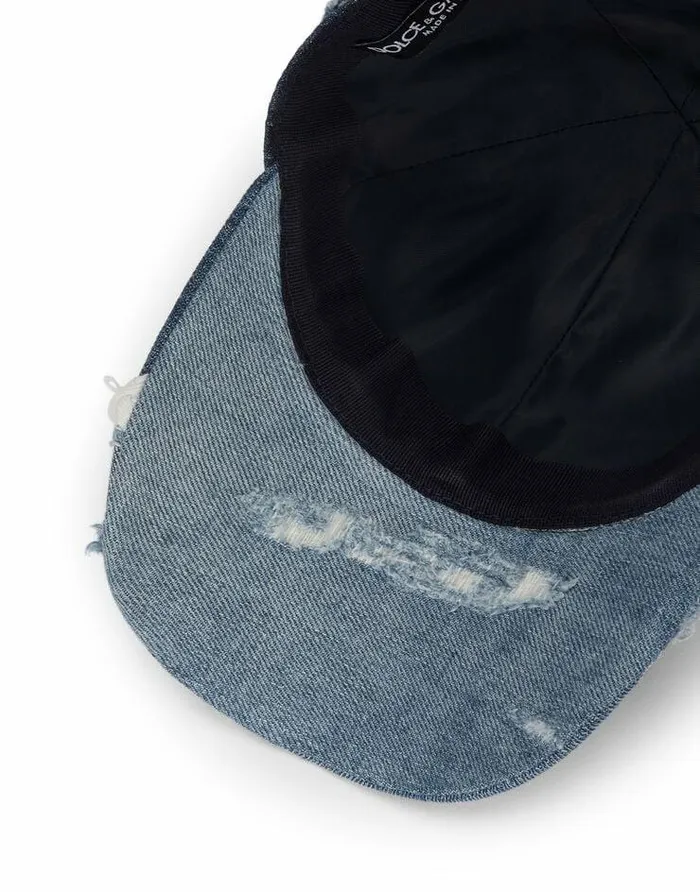 Dolce and Gabbana Hats And Gloves Men Denim Patchwork Baseball Cap Multicolor Dolce and Gabbana Hats And Gloves Men Denim Patchwork Baseball Cap Multicolor