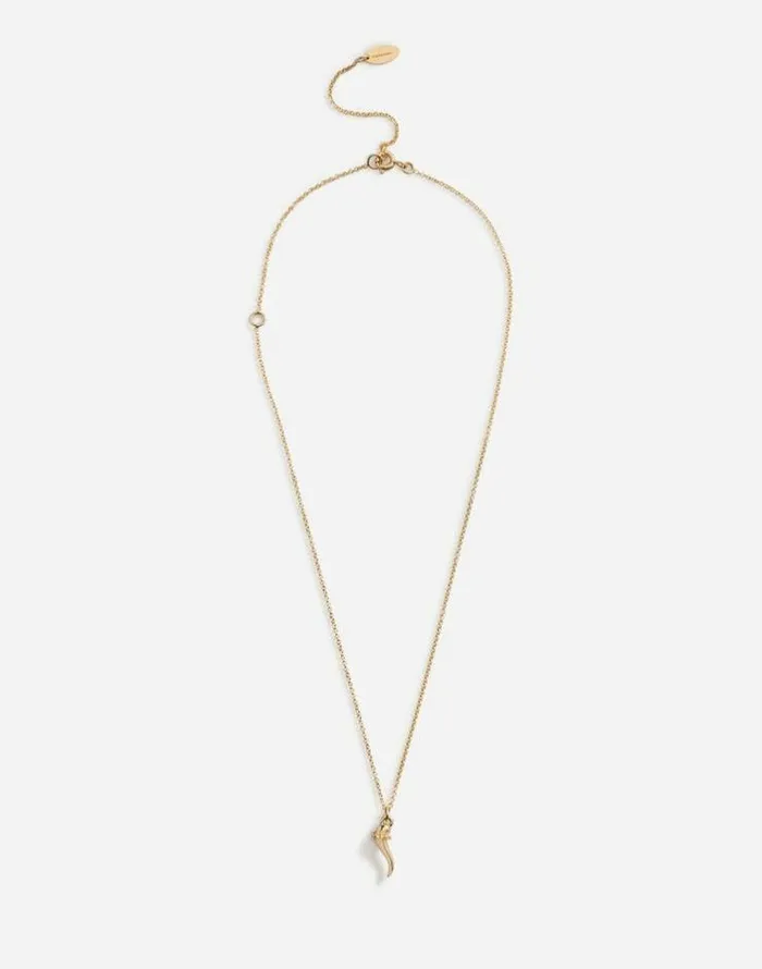 Dolce and Gabbana Jewelry Children Necklace With Good Luck Charm Gold