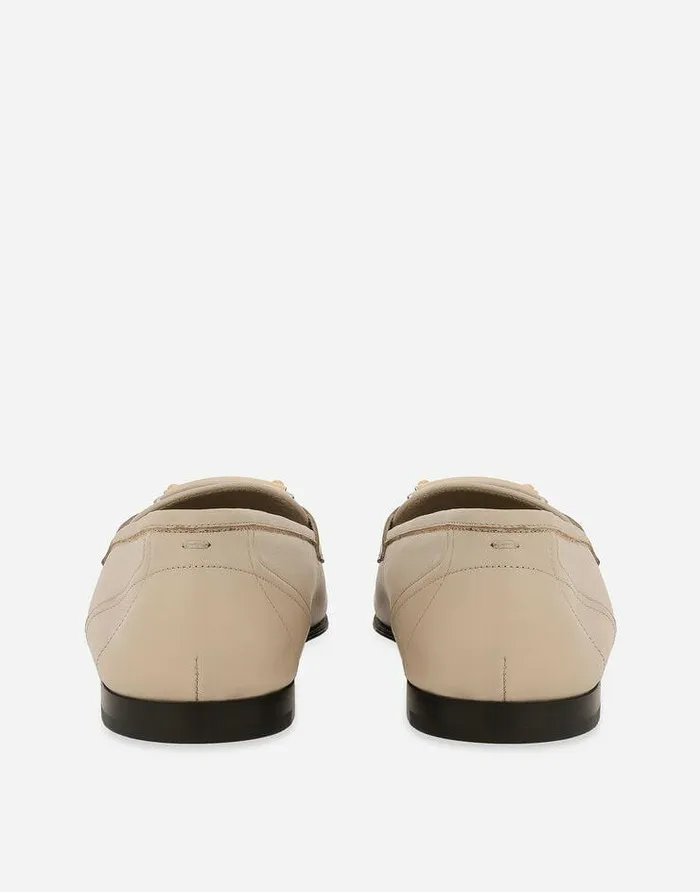 Dolce and Gabbana Loafers And Moccasins Men Calfskin Loafers Beige Dolce and Gabbana Loafers And Moccasins Men Calfskin Loafers Beige