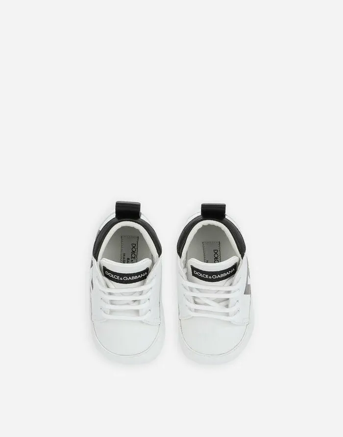 Dolce and Gabbana Newborn Shoes 1620 Children Nappa Leather Sneakers With DG Logo Multicolor Dolce and Gabbana Newborn Shoes 1620 Children Nappa Leather Sneakers With DG Logo Multicolor