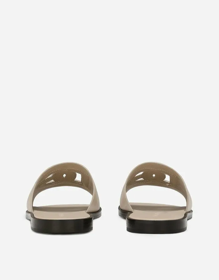 Dolce and Gabbana Sandals And Slides Men Calfskin Sandals Beige Dolce and Gabbana Sandals And Slides Men Calfskin Sandals Beige