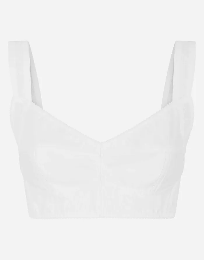 Dolce and Gabbana Shirts And Tops Women Corset Top White