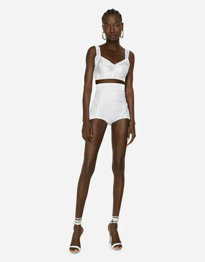 Dolce and Gabbana Shirts And Tops Women Corset Top White