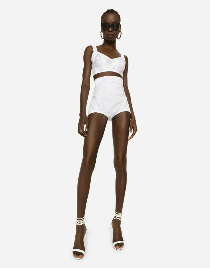 Dolce and Gabbana Shirts And Tops Women Corset Top White
