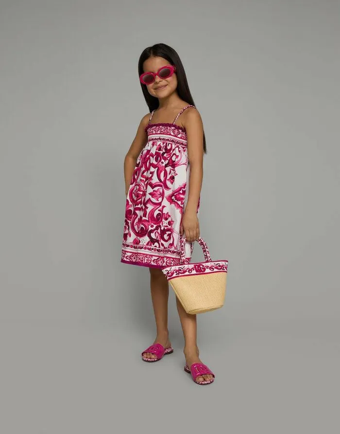 Dolce and Gabbana Shoes 2438 Children Patent Leather Slides With DG Logo Pink Dolce and Gabbana Shoes 2438 Children Patent Leather Slides With DG Logo Pink