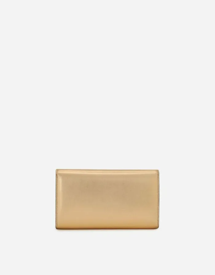 Dolce and Gabbana Shoulder And Crossbody Bags Women Nappa Mordore 35 Clutch Gold