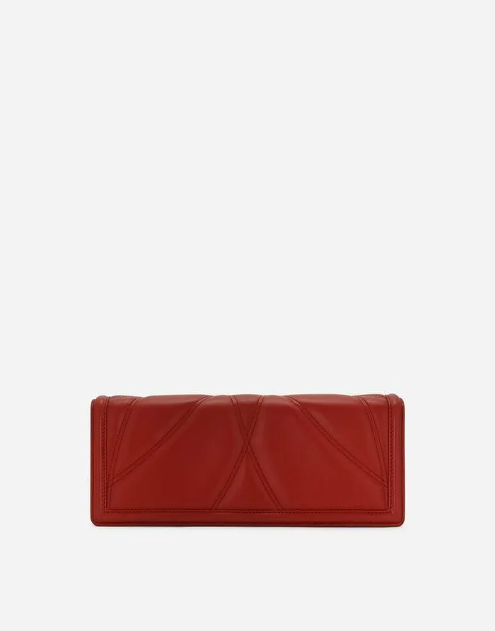 Dolce and Gabbana Shoulder And Crossbody Bags Women Quilted Nappa Leather Devotion Baguette Bag Red Dolce and Gabbana Shoulder And Crossbody Bags Women Quilted Nappa Leather Devotion Baguette Bag Red