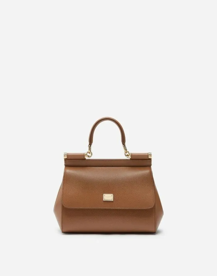 Dolce and Gabbana Sicily Women Medium Sicily Handbag Brown
