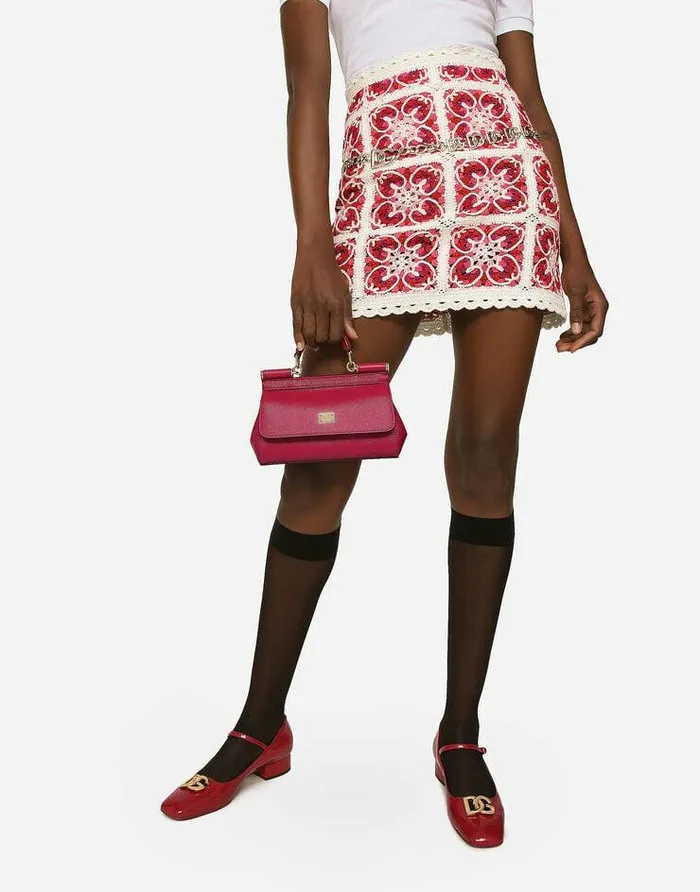 Dolce and Gabbana Sicily Women Small Sicily Handbag Fuchsia Dolce and Gabbana Sicily Women Small Sicily Handbag Fuchsia
