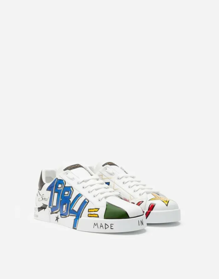 Dolce and Gabbana Sneakers Men New DGLimited Portofino Sneakers White Dolce and Gabbana Sneakers Men New DGLimited Portofino Sneakers White